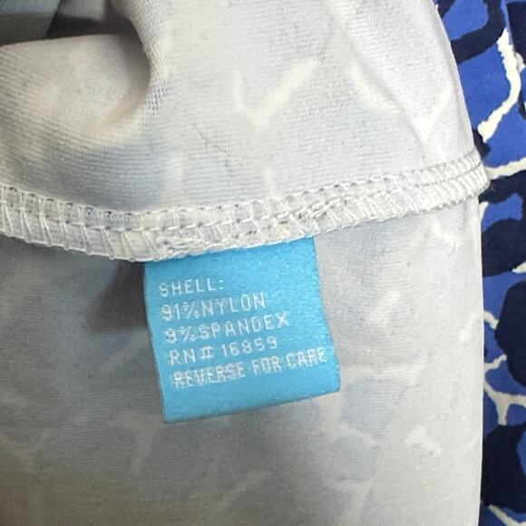 J. MCLAUGHLIN Sophia Dress Catalina Cloth Blue Animal Leopard Print Sz M {3S26} - Picture 5 of 5